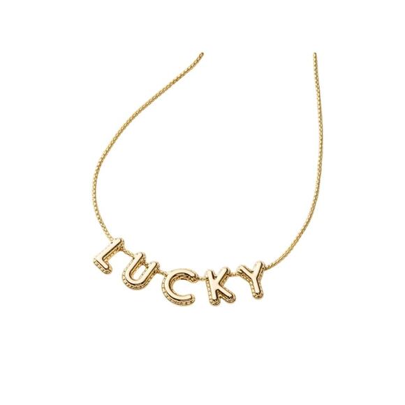 Kate Spade New York X Target LUCKY Bubble Necklace Gold Tone NEW - Picture 1 of 4